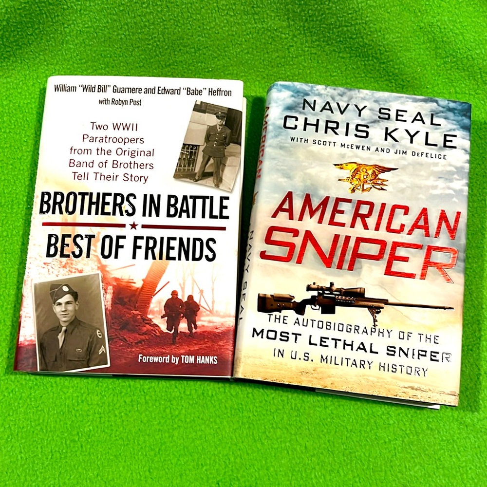 Brothers In Battle & American Sniper First Edition Hardcover Books